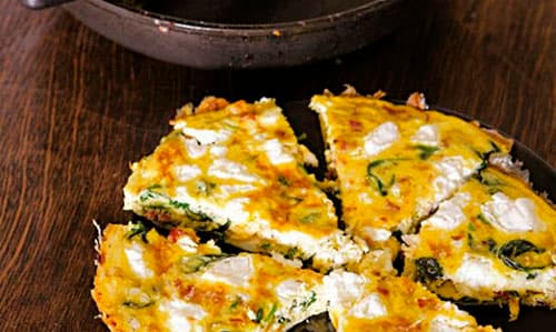 Frittata Queso Cabra & Cahmpiñones